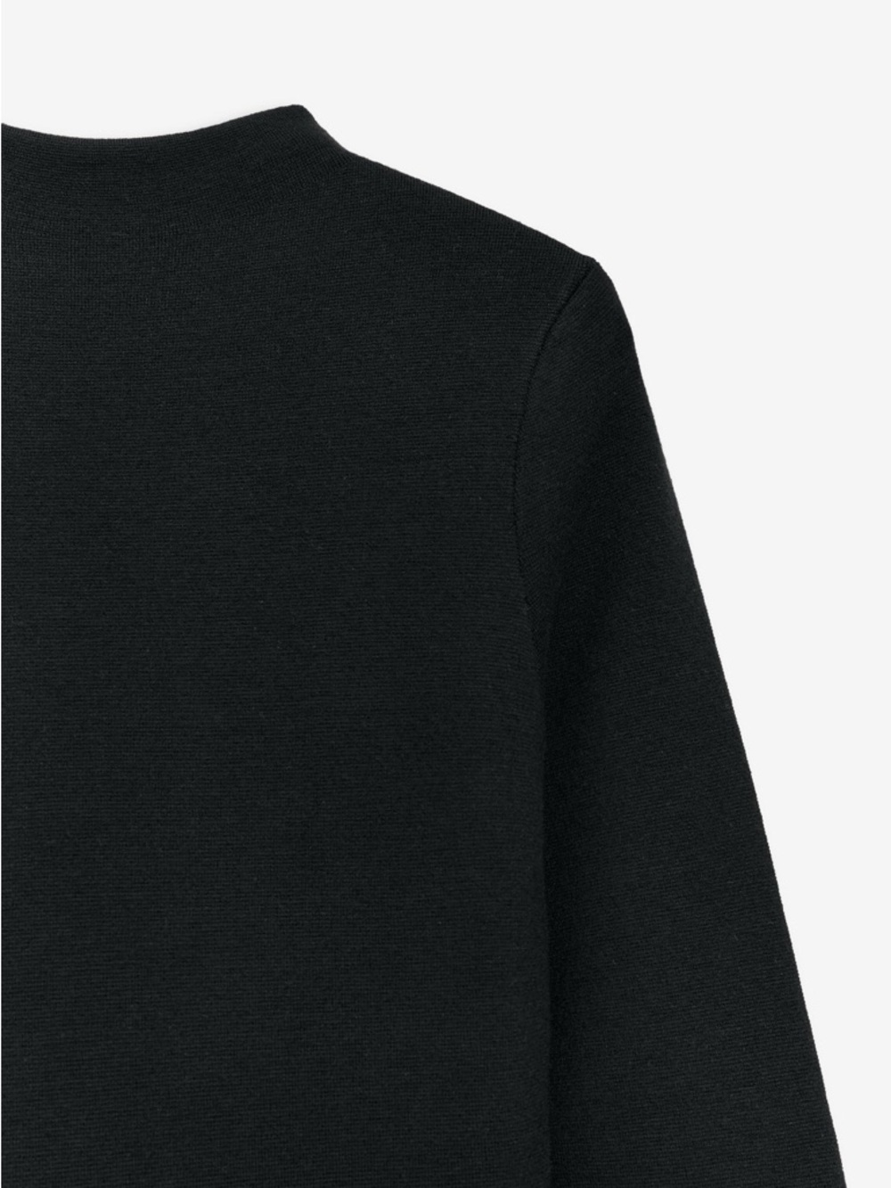 ZARA 50th Womens Asymmetric Knit Dress Black Wool Blend High Collar 2893/085 - Picture 2 of 5